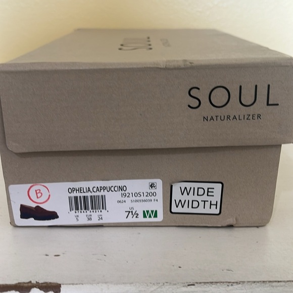 Naturalizer SOUL OPHELIA LUG SOLE LOAFER Brown 7.5 W - Picture 2 of 7